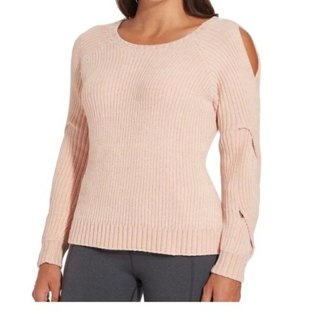 CALIA by Carrie Underwood Effortless Blush Chenille Sweater XS